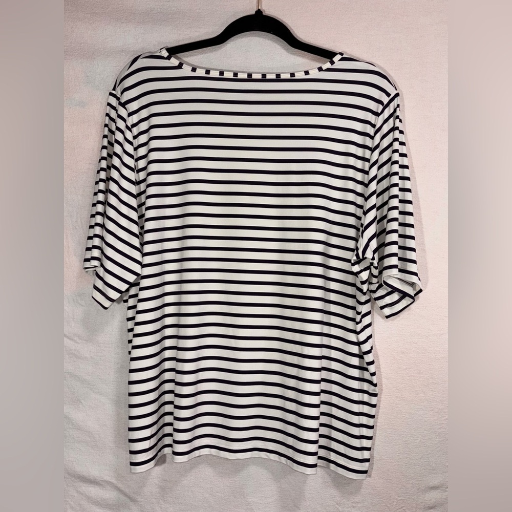 Lands' End Womens High Crew neck rash guard UPF 50 size 1X - Picture 2 of 14